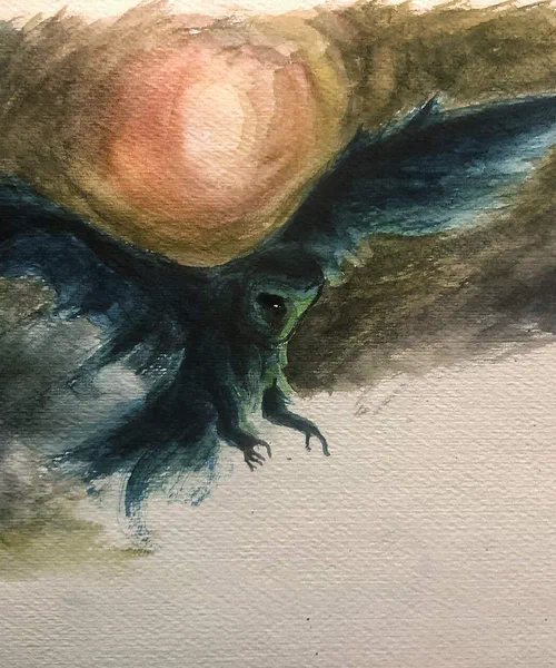 Singvogel fliegt