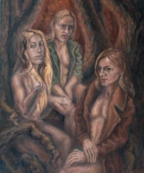 Drei Frauen im Wald