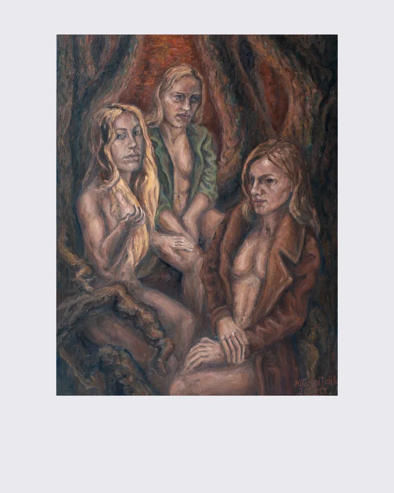 Drei Frauen im Wald