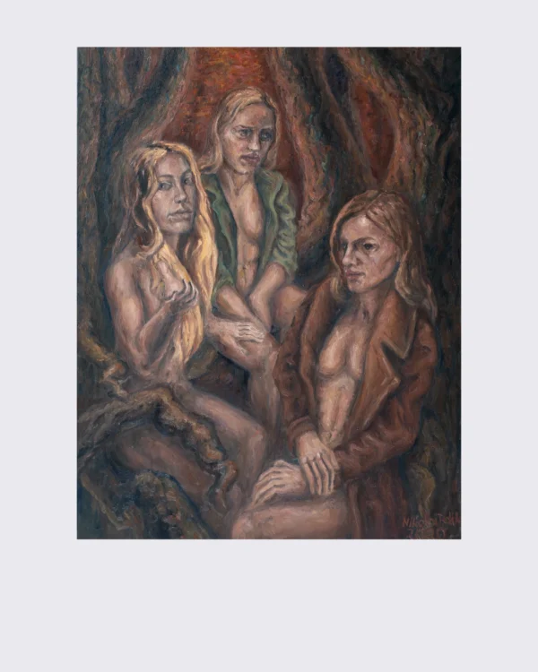 Drei Frauen im Wald