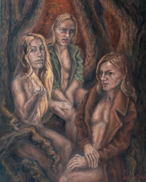 Drei Frauen im Wald
